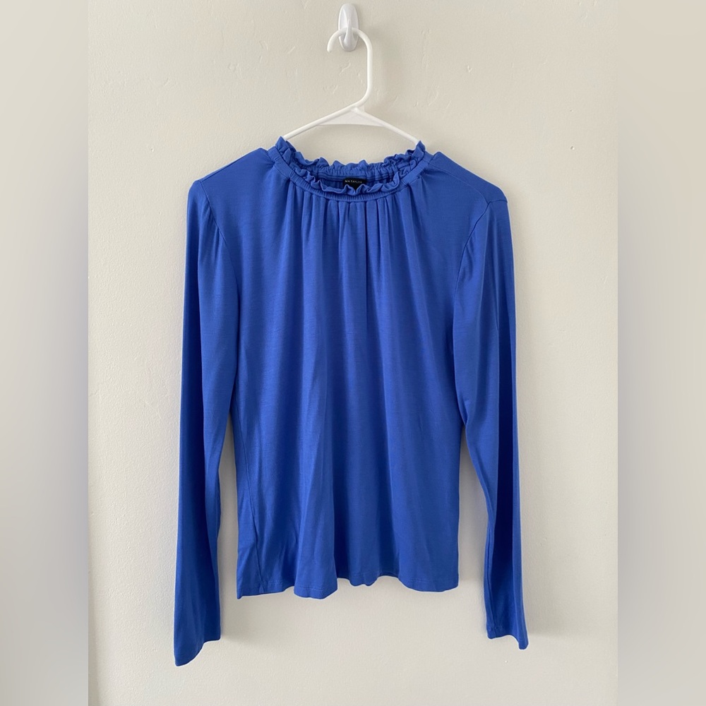 Ruffle neck blouse